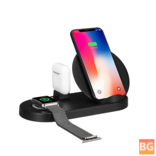 5 In 1 Qi Wireless Charger - Watch Charger Earphone Charger with Power Supply