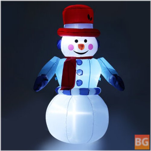 8FT LED Christmas Inflatable Snowman Halloween Ornaments - Outdoor Decoration