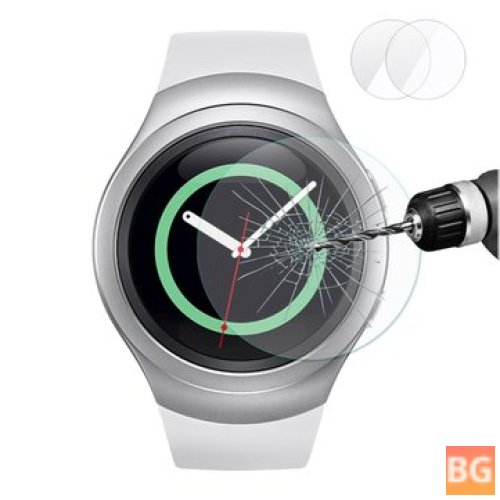 2 Pack Tempered Glass Screen Protector for Samsung Galaxy Gear S2 Classic/3G
