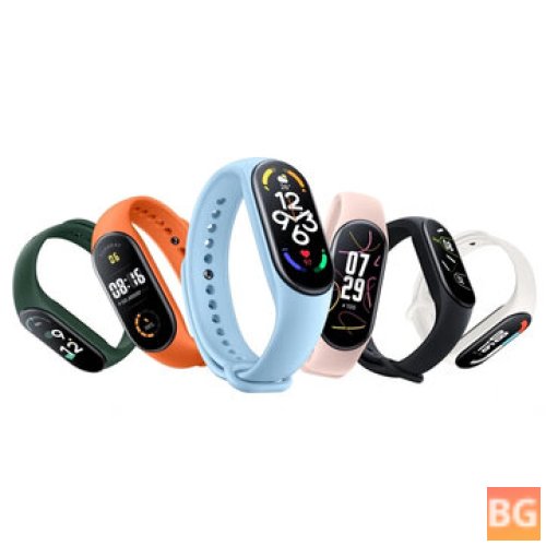 Xiaomi Mi Band 7 1.62 Inch AMOLED Display Wristband 24h Heart Rate SpO2 Monitoring 4 Professional Workout Analysis 120+ Sports Modes 100+ Watch Faces 5ATM Waterproof BT5.2 Smart Watch