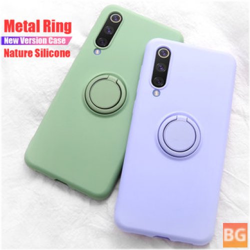 Metal Ring Silicone Case for Xiaomi Mi9 - Shockproof & Protective