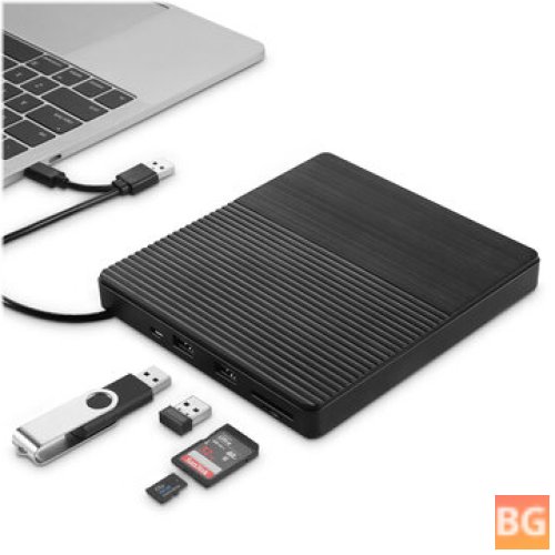 USB3.0 Type-C External CD/DVD Drive with Card Reader