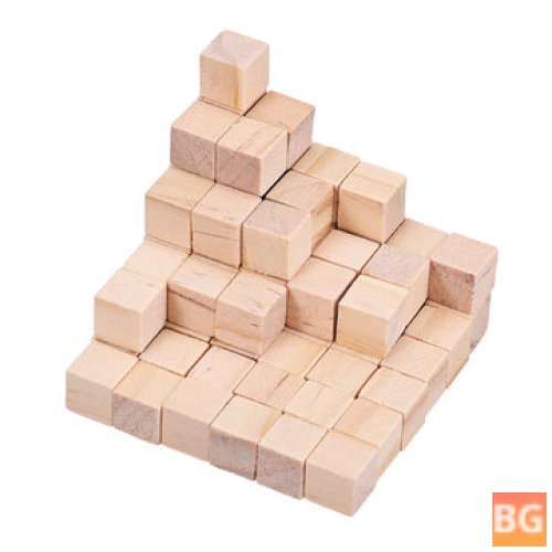 Wooden Blocks Craft Pieces - 1.5x1.5x1.5cm