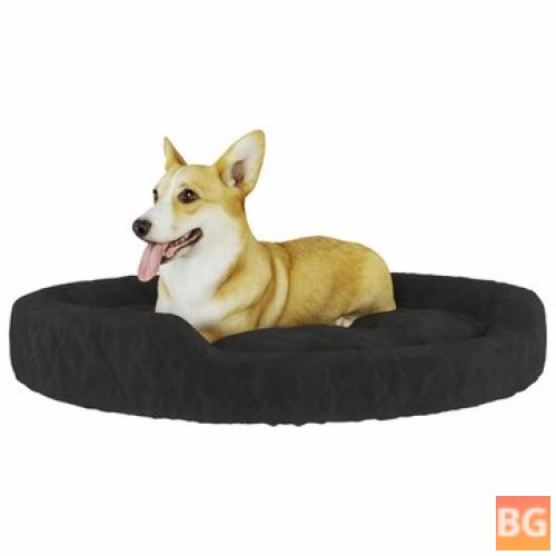 Black Dog Bed with a 70x55x23CM size