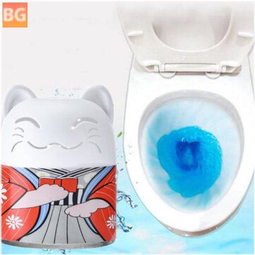 Toilet Cleaning System with Blue Bubble Deodorant