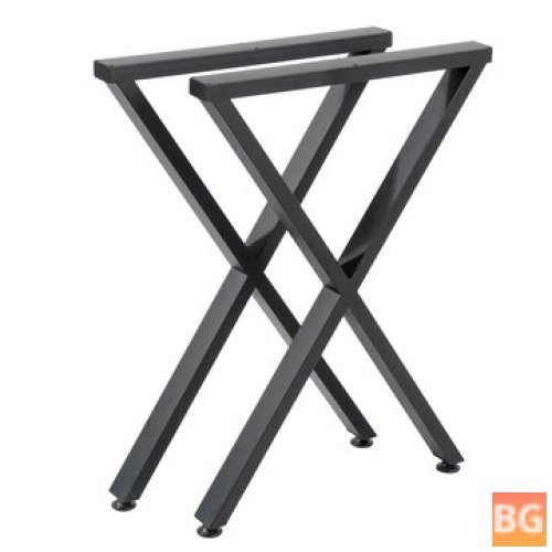 X-Shape Steel Table Legs for Home and Office Use