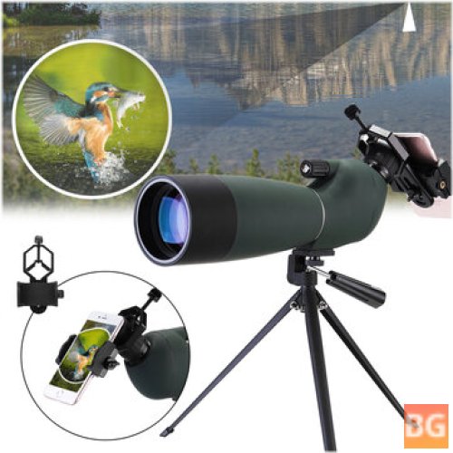 25-75X70 Monocular with Waterproof and Zoom Lens - Black