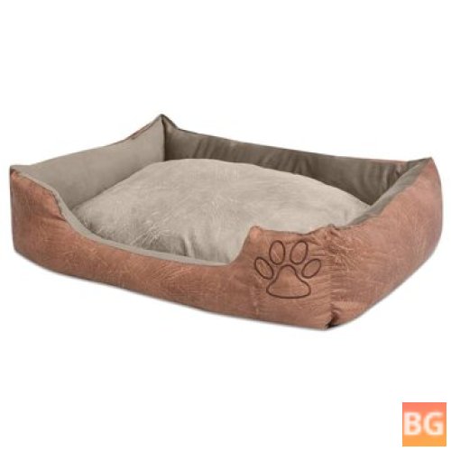 Dog Bed Cushion - PU Synthetic Leather Size L
