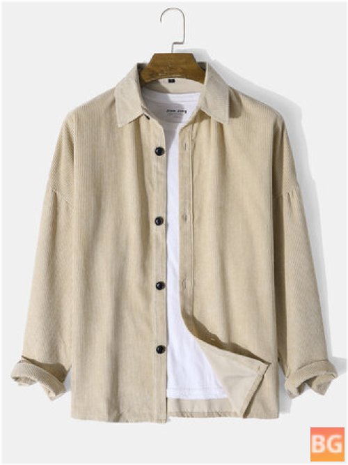 Mens Outwear Cardigan with Solid Button Down Front