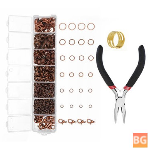 Metal Jump Rings Lobster Clasp Pliers - DIY Jewelry Making Kit