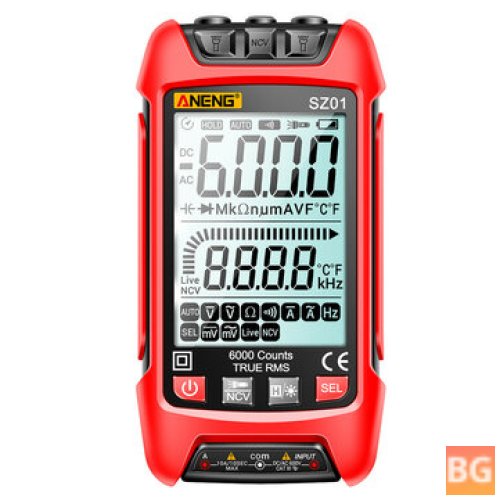 Auto Meter - 6000 Counts True RMS Digital Multimeter with Resistance Frequency Tester