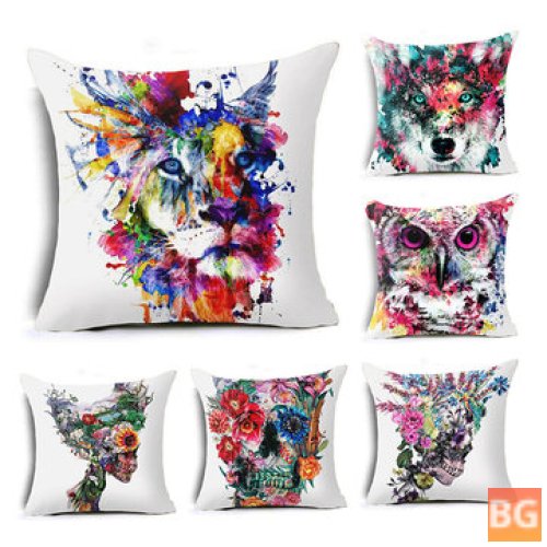 Colorful Animal and Skull Pillowcases