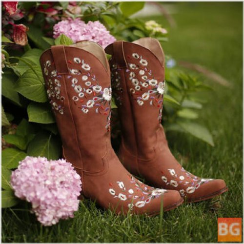 Cowboy Slipper Boots - Women's