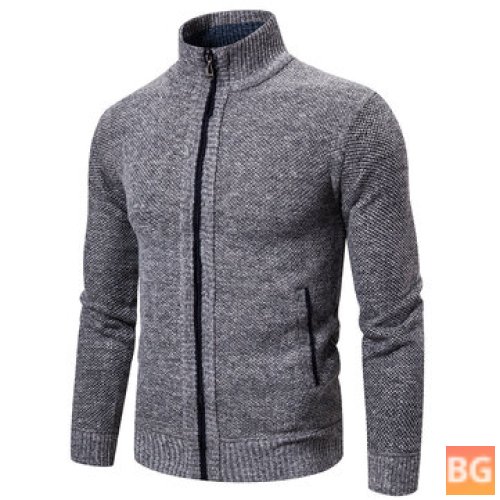 Zipper Stand for knittingwear - Casual Jacket