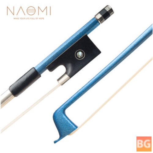 NAOMI Violin/Fiddle Bow - Carbon Fiber Stick/Wire - Silver