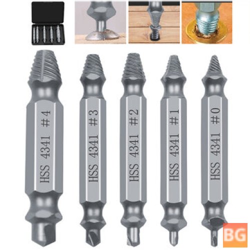 Drill Bits and Guide Set - 5pc