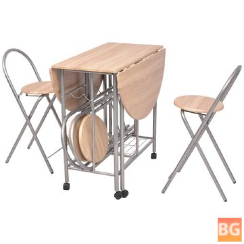Set of 5 Folding Tables and Chairs