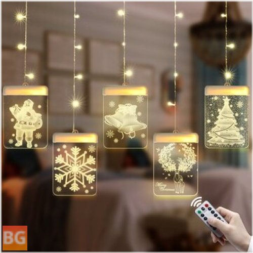 Christmas LED Curtain String Light - DC5V 8 Modes - Remote Control