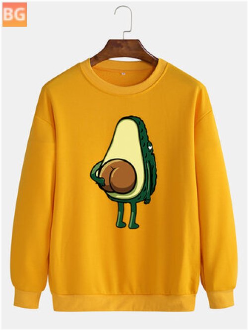 Short Sleeve T-Shirt with Cartoon avocado print
