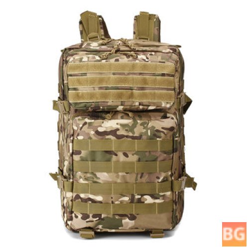 Tactical Camo Backpack with Waterproof and Security features