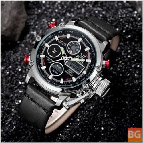 Waterproof LED Casual Style Watch - 3811
