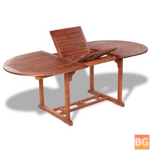 Garden Table 78.7x39x29.1 Solid Wood