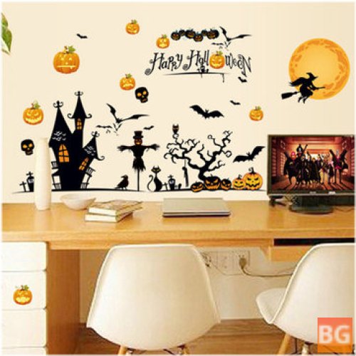 Halloween Cartoon Wall Sticker Set