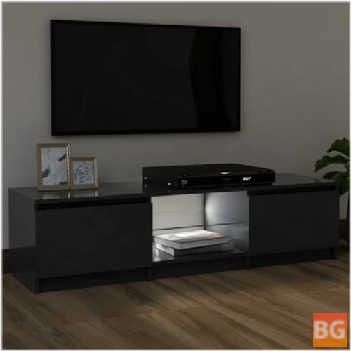 TV Cabinet with LED Lights - Gray 47.2