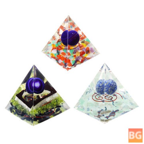 Reiki Charged Clear Quartz Crystal Orgone Pyramid - Powerful Decorations