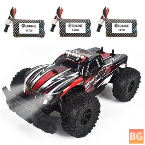 Eachine RC Car with 3 Batteries, LED Lights and Off-Road Capabilities