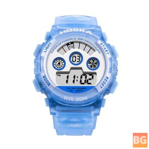 Kids Watch with Digital Display - Fresh Pink and Blue
