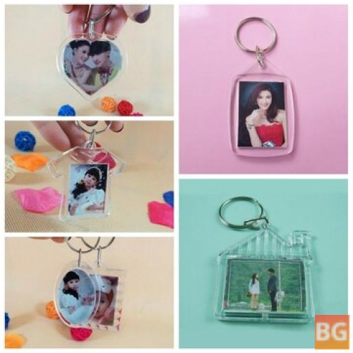 Key Chain with Photos and Blank Slides