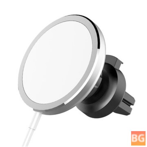 15W Magsafe Wireless Car Charger with Air Vent Mount for iPhone 12 Series - Bakeey