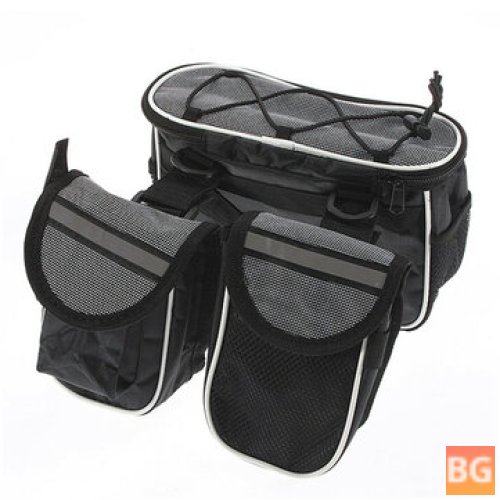 Bicycle Saddle Tube Bag with Waterproof Cover