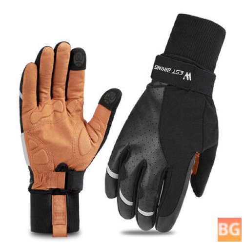 Winter Cycling Gloves with Touch Screen Compatibility - WEST BIKING