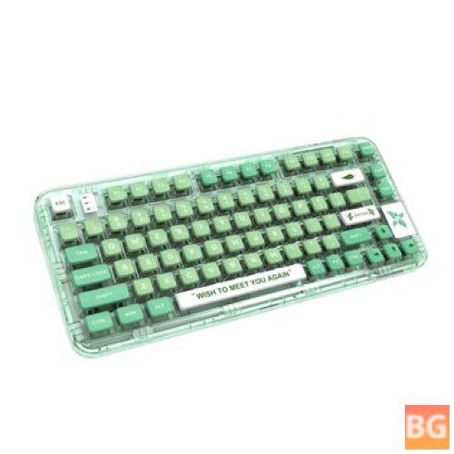 GAMAKAY GK75 RGB Mechanical Gaming Keyboard - 80 Keys - Hot Swappable Gateron G Yellow Pro Switch - Triple Mode - Bluetooth Wireless Gaming Keyboard