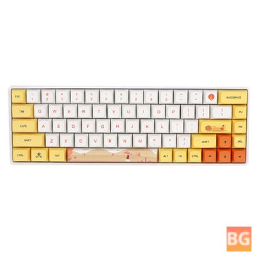 Keycap Set for Mechanical Keyboards - Yellow Autumn