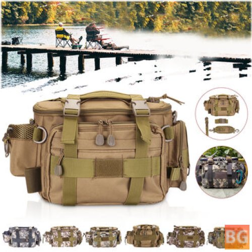 ZANLURE 600D Oxford Cloth Fishing Bag - Shoulder Strap Pocket Handbag Camera Bag Outdoor Fishing Gadgets Tackle Bag