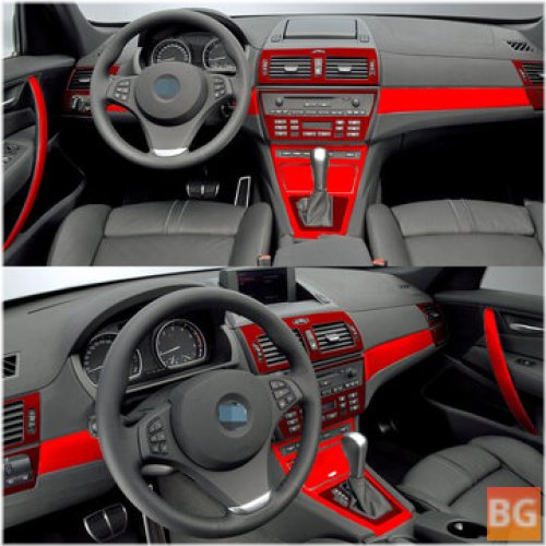 Interior Control Panel Door Handle Stickers for BMW X3 E83 2003-2010 Right Hand Drive