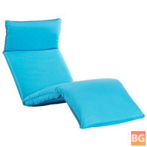 Sun lounger - Oxford fabric blue