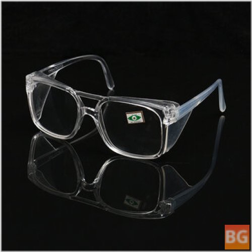 Lab Glasses with Side Shelter - Transparent