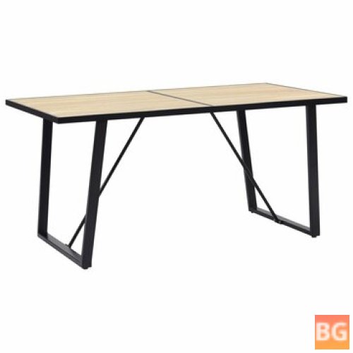 Oak Dining Table with 63