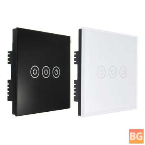 AC 250V Wall Switch Panel - Three switches, single control