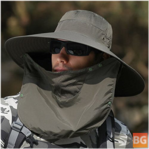 Woolen Summer Sun Protection Bucket Hat for Fishing Mountaineering