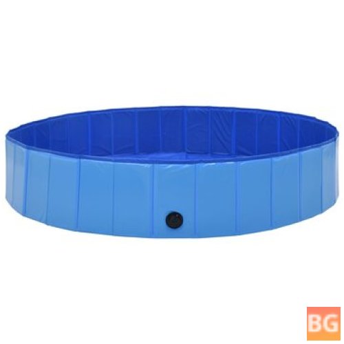 Blue 160x30 cm PVC Dog Bathtub for Cats - Swimming Pool for Cats