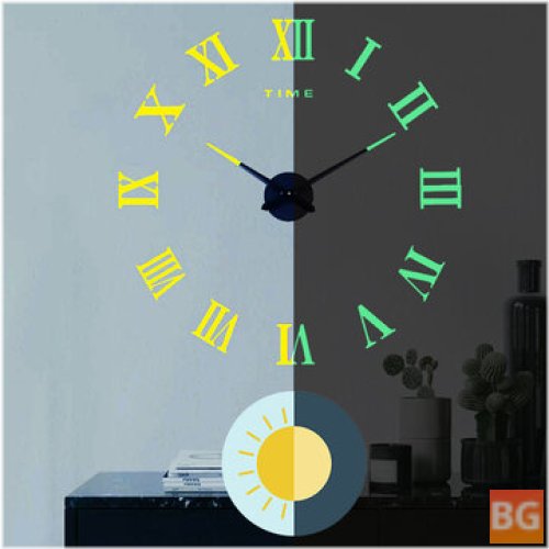 3D DIY Luminous Wall Clock