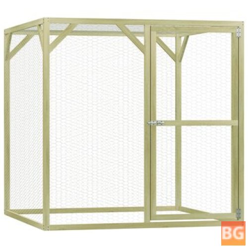 PENETRATING WOODEN CAGE FOR CHICKEN - 1.5X1.5X1.5 M