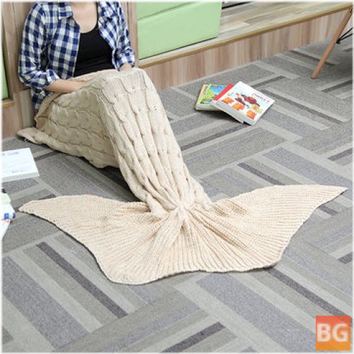 3 Colors Yarn - Mermaid Tail Blanket