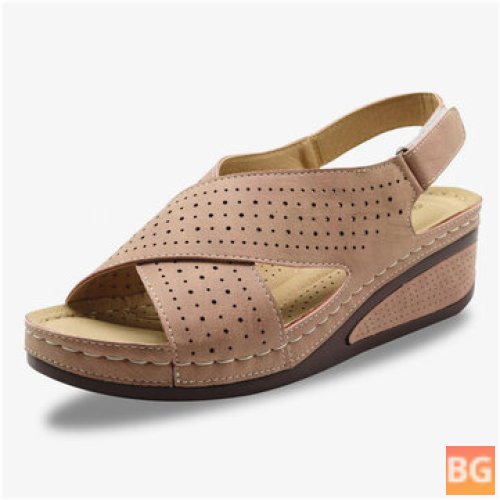 Open Toe Wedge sandals for women - light weight and comfortable