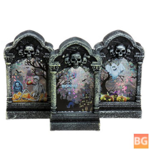 Halloween Grave Light Box with Light Decoration